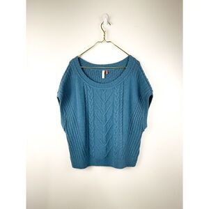Pilcro Antropologie Sweater Women's Large Oversized Cable-Knit Sweater Tee